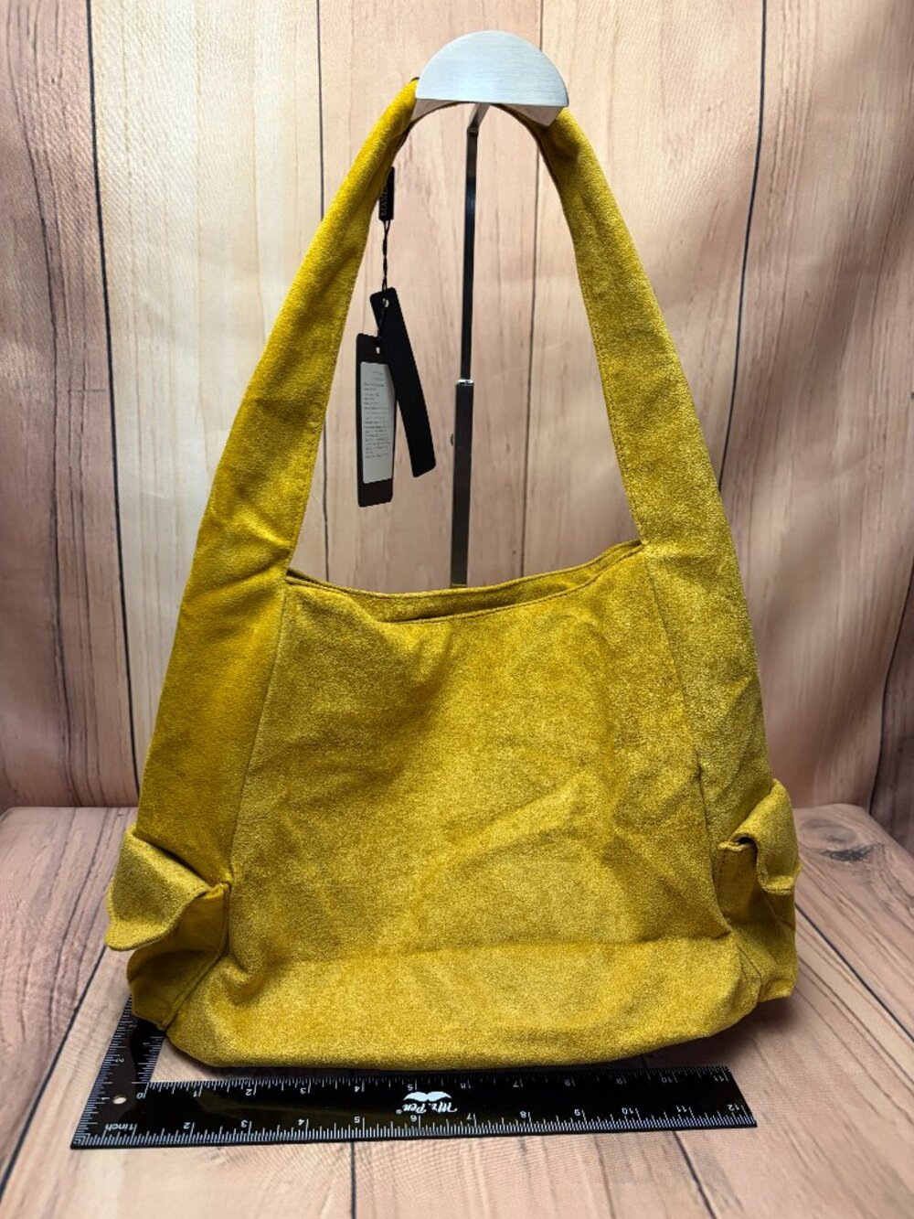 Mustard color Bobo suede tote